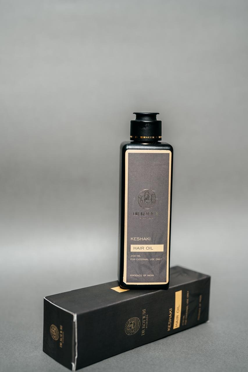 Dr. Kotturi Ayurveda Keshaki Hair Oil - 200 ml | Ayurvedic Hair Regrowth & Strengthening Oil | Made in India - Image 2