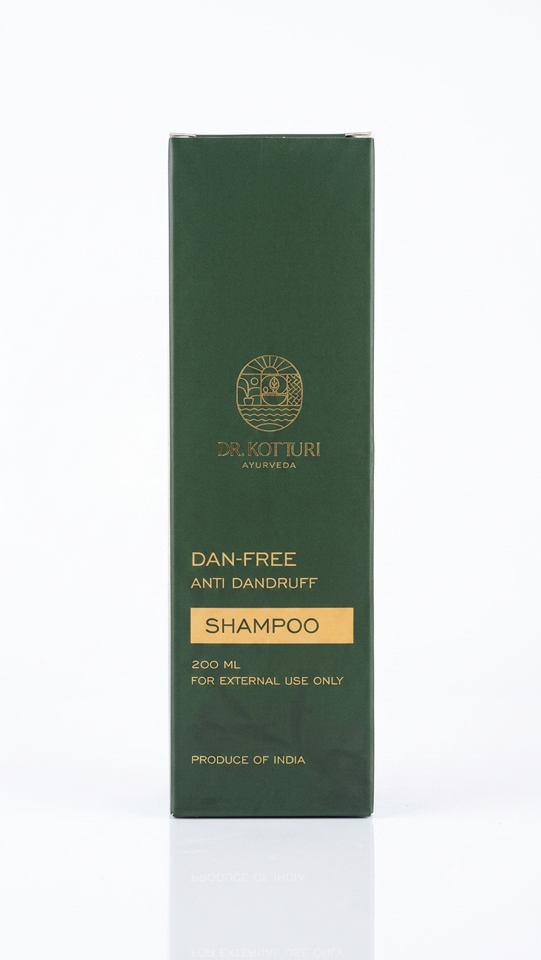 Dr. Kotturi Ayurveda Anti-Dandruff Dan-Free Hair Shampoo - 200ML| Anti-Dandruff Shampoo